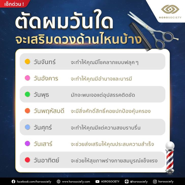 ตัดผมวันไหนดี 2567 ดึงดูดโชคลาภเงินทองและการงานราบรื่น