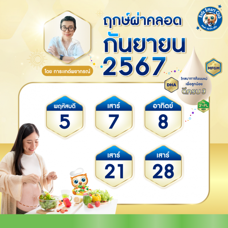 ฤกษ์ผ่าคลอดกันยายน 2567 เสริมดวงบุตร หลาน เรียนเก่ง